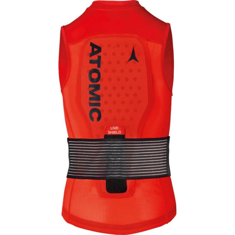 Atomic Live Shield Vest til Børn - Rød Plus Size