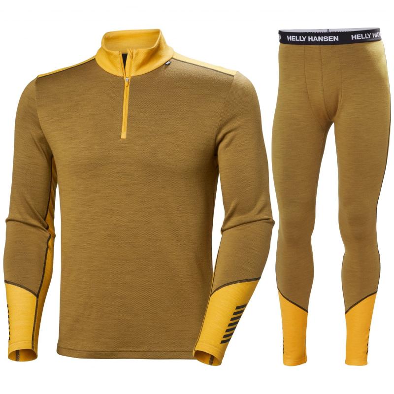 Helly Hansen Lifa Merino Midweight Skiundertøj Herre Gul