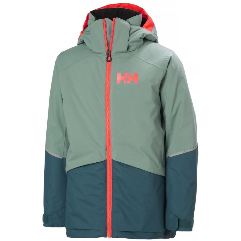 Helly Hansen Stellar Skijakke til Junior i Grøn - Store Størrelser