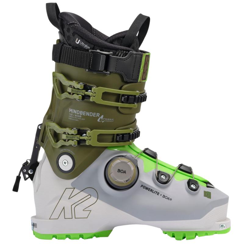 K2 Mindbender 130 Boa  Skistøvler  Herre  Grå Grøn i Store Plus Size Størrelser