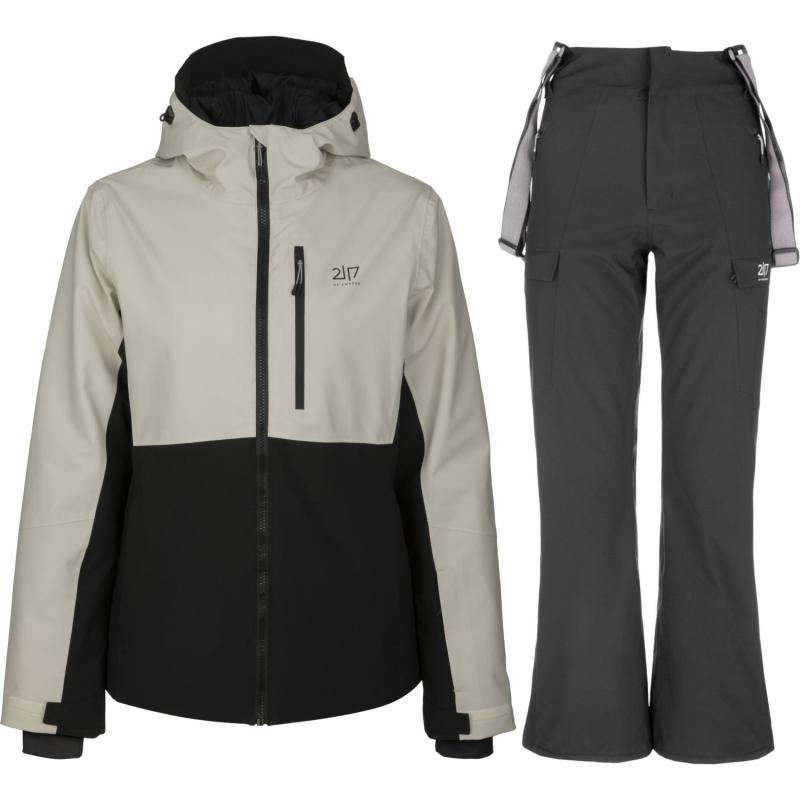 2117   Sweden Sala Edum  Skisæt  Dame  Beige Sort i Store Plus Size Størrelser