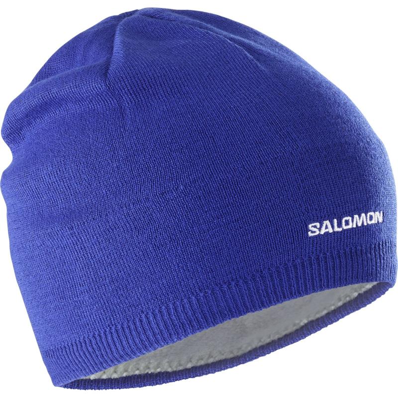 Salomon Beanie i Blå - Huer til Herrer på Udsalg