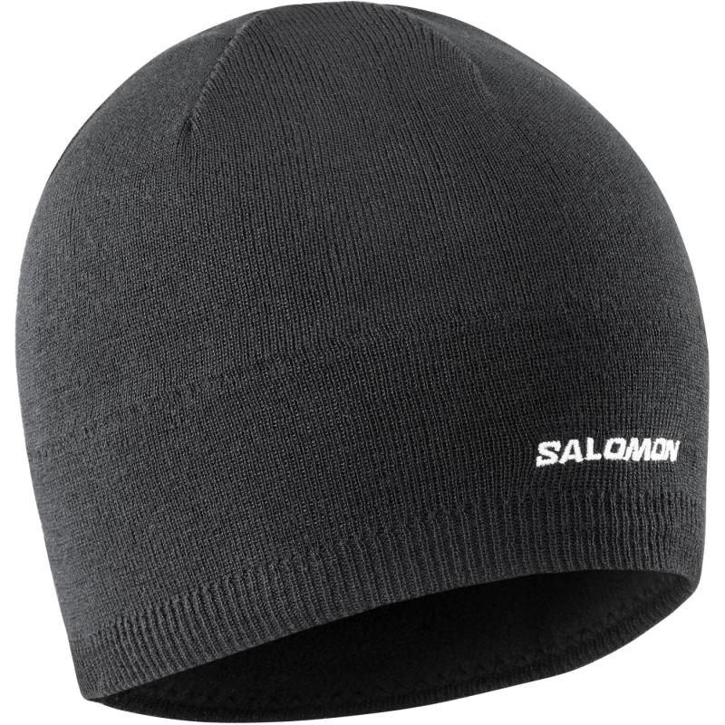 Salomon Beanie - Sort Hue til Mænd i Plus Størrelser