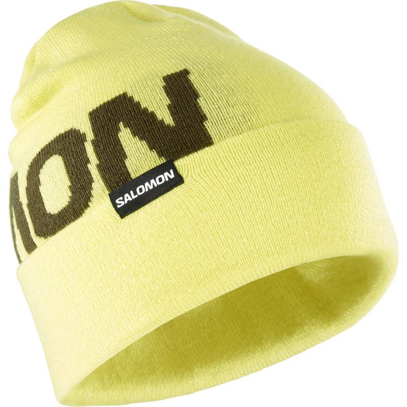 Salomon Hermitage Beanie - Gul Hue i Store Størrelser
