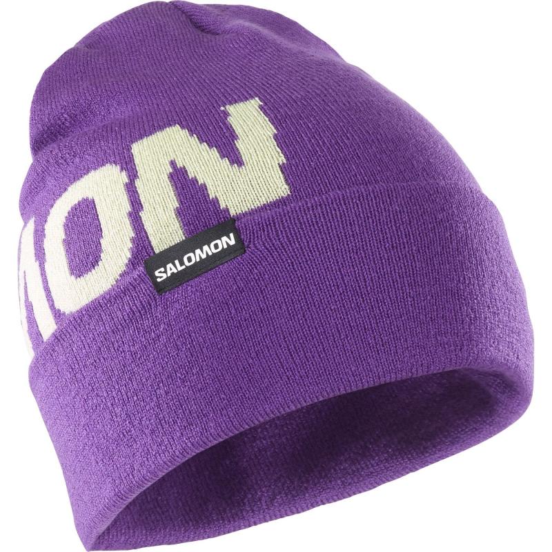 Salomon Hermitage Beanie  Lilla i Store Plus Size Størrelser