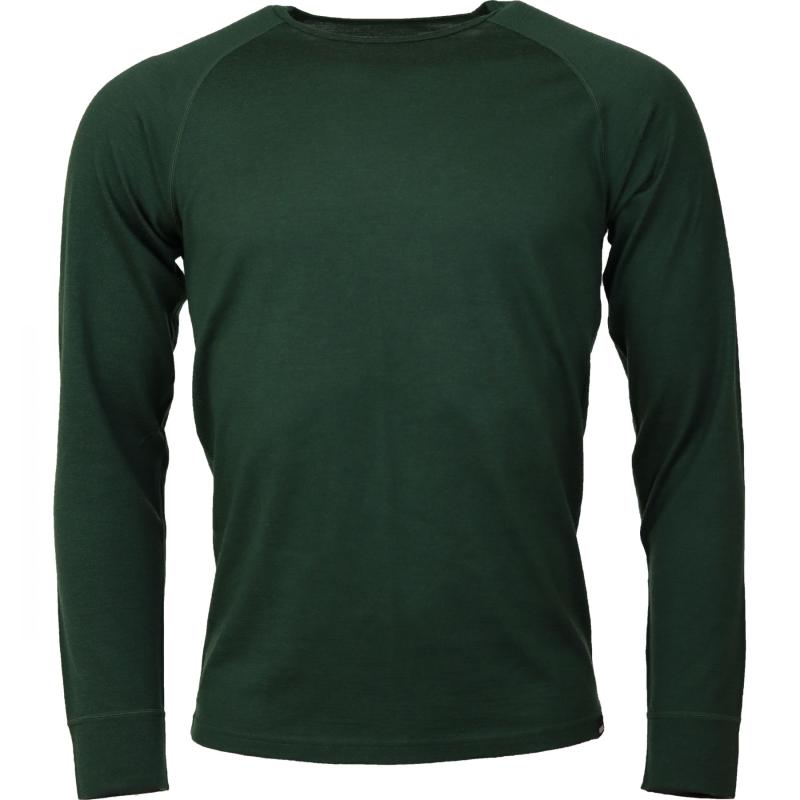 Helios Merino One Skiundertrøje Herre Mørkegrøn Plus Size