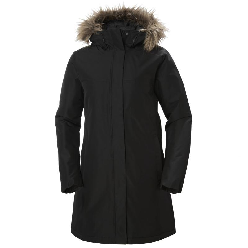Helly Hansen Aden Winter Parka  Dame  Sort i Store Plus Size Størrelser
