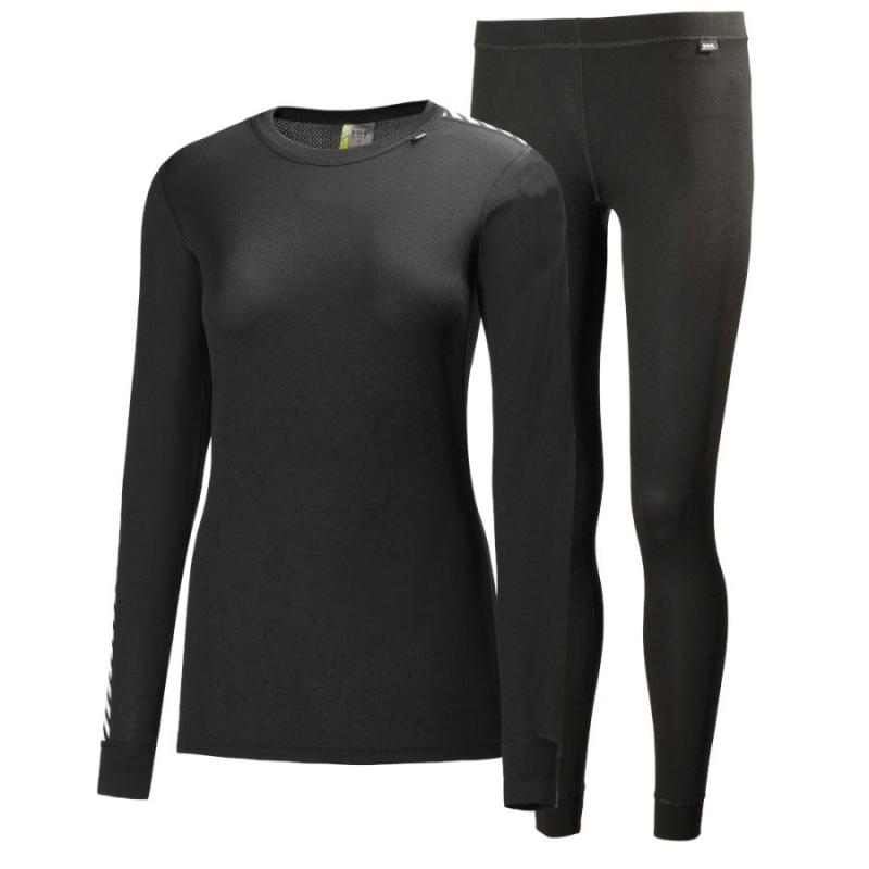 Helly Hansen Comfort Light  Sæt  Dame  Sort i Store Plus Size Størrelser