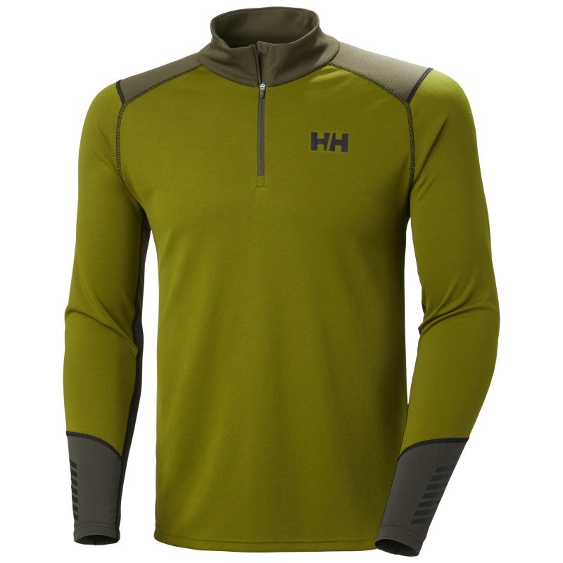 Helly Hansen Lifa Active Zip Herre - Grøn Skiundertøj