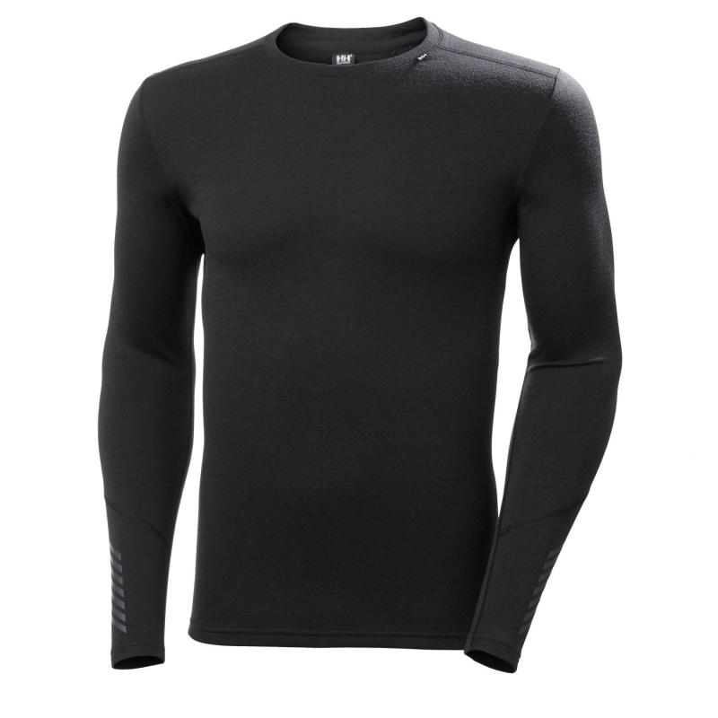 Helly Hansen Lifa Merino Midweight Crew - Herre i Sort