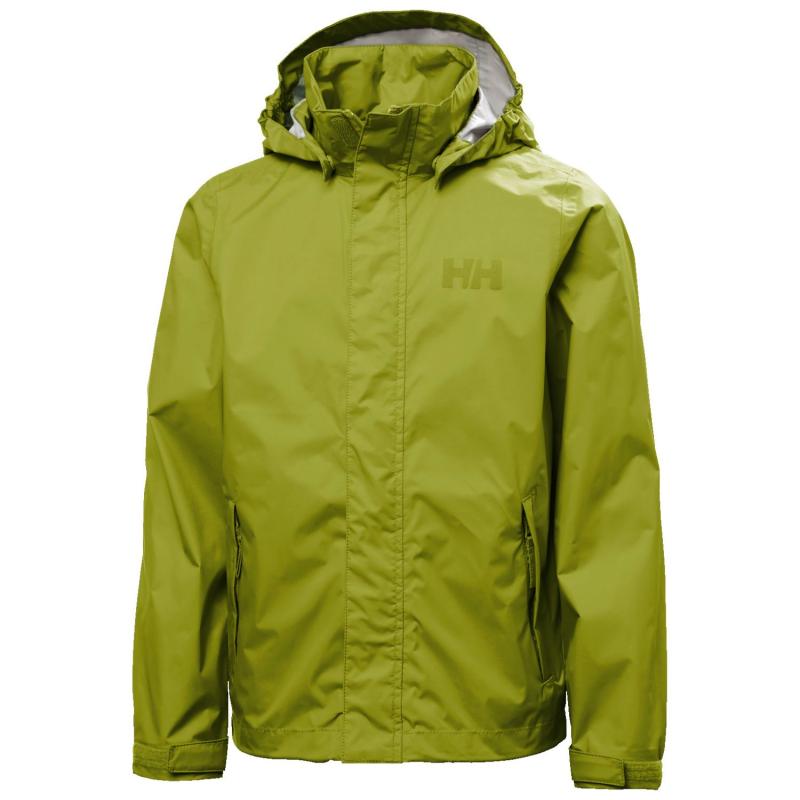 Helly Hansen Loke Regnjakke til Herre - Lysegrøn Plus Size