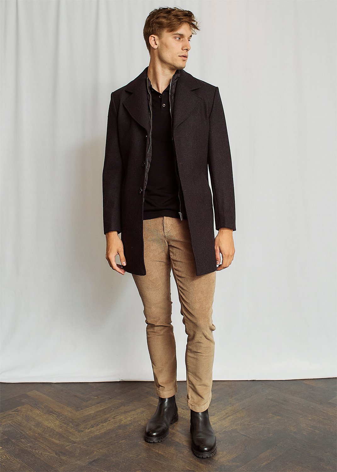 Bs Portmore Slim Fit Coat i Store Plus Size Størrelser