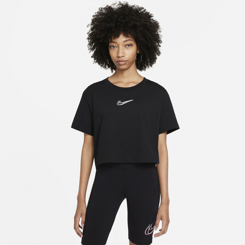 Sportswear Cropped T Shirt i Store Plus Size Størrelser