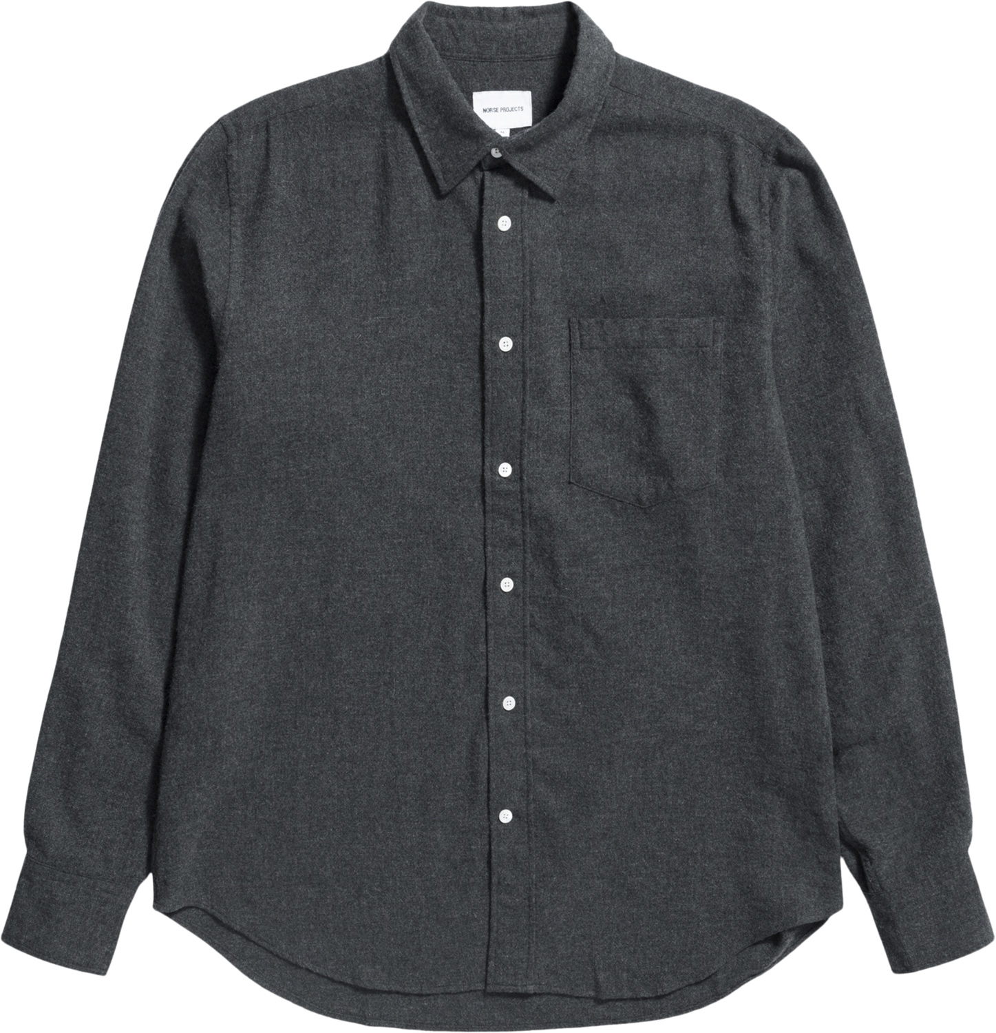 Algot Relaxed Wool Shirt i Store Plus Size Størrelser