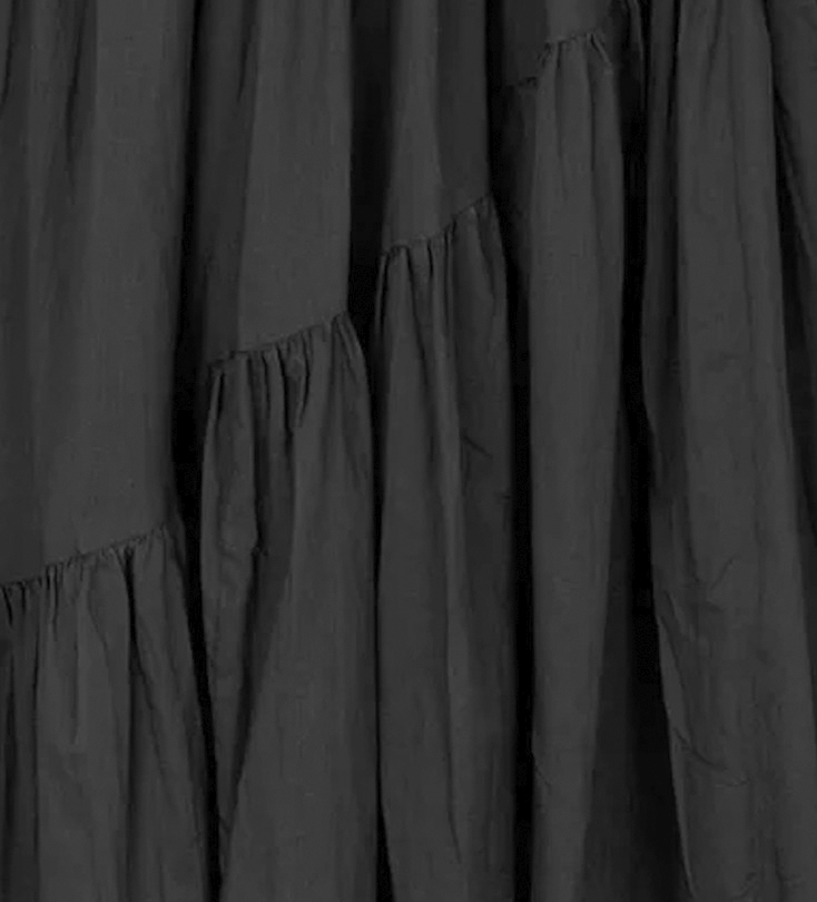 Angled Gather Skirt Polonia i Store Plus Size Størrelser