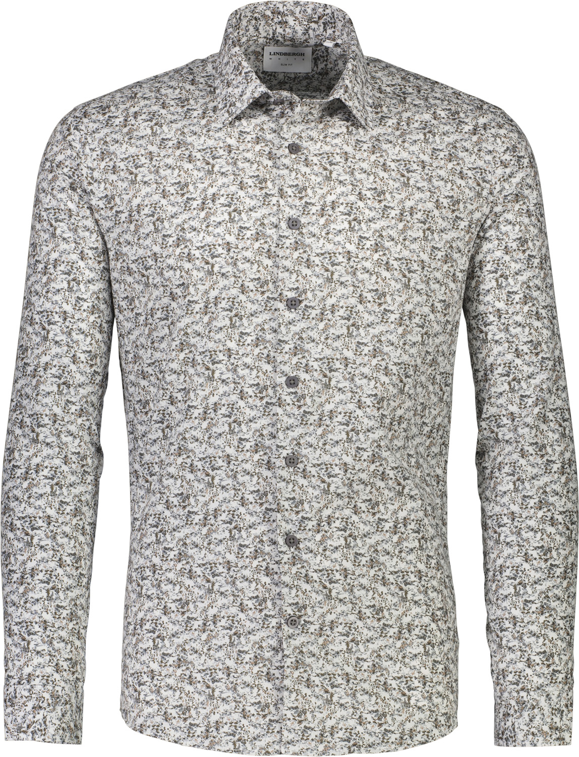 Aop Floral Shirt L S i Store Plus Size Størrelser