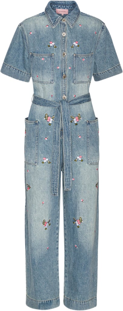 Dolly Denim Jumpsuit i Store Plus Size Størrelser