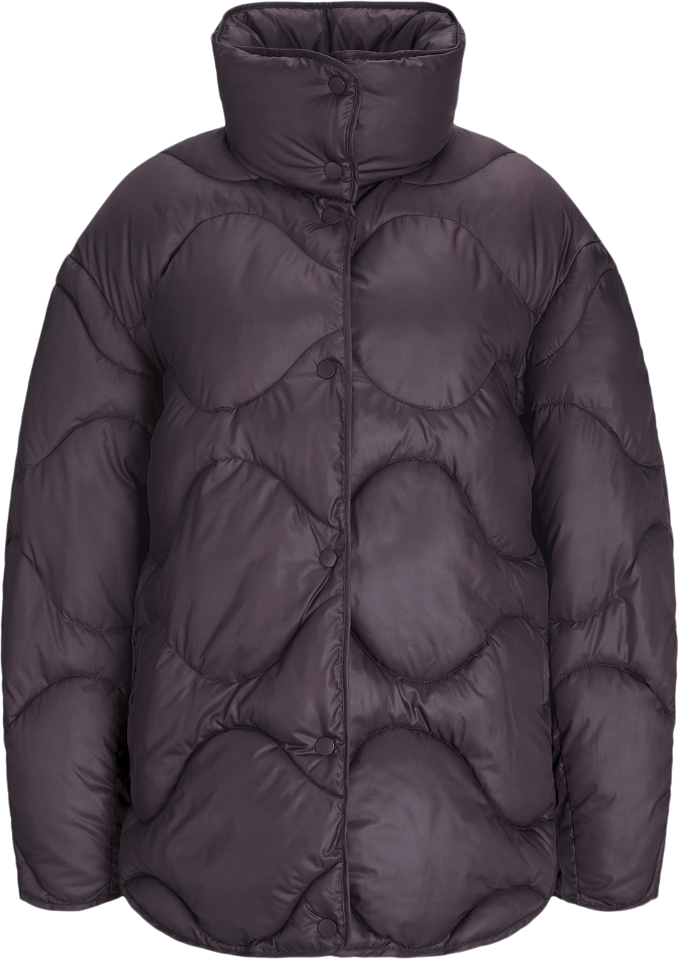 Jxstella Shiny Quilted Jacket Otw  i Store Plus Size Størrelser