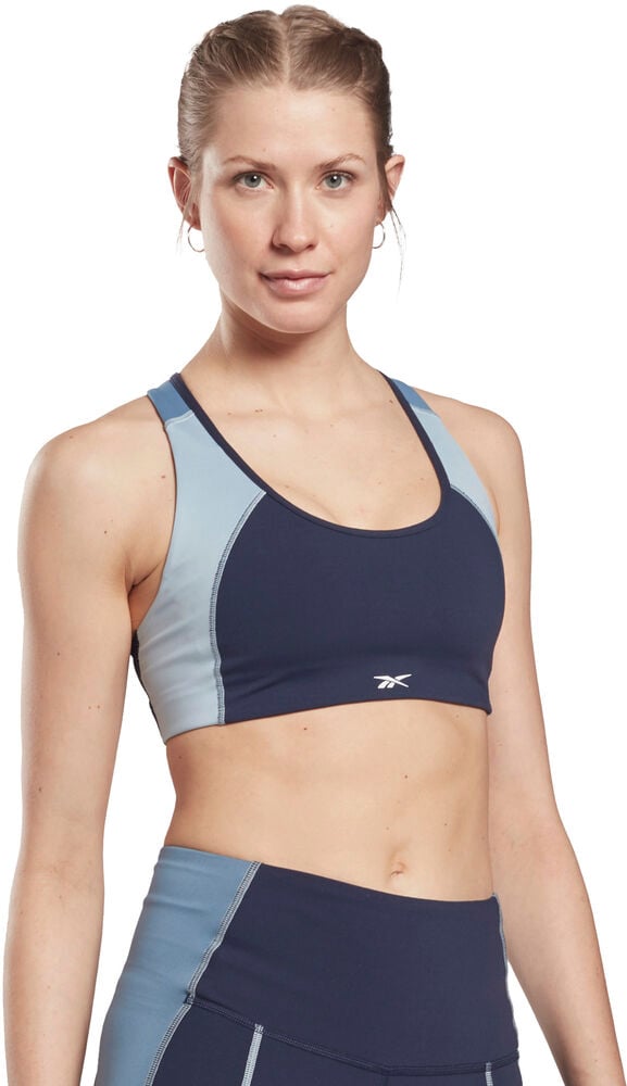 Lux Racer Padded Colorblock Sports Bh i Store Plus Size Størrelser