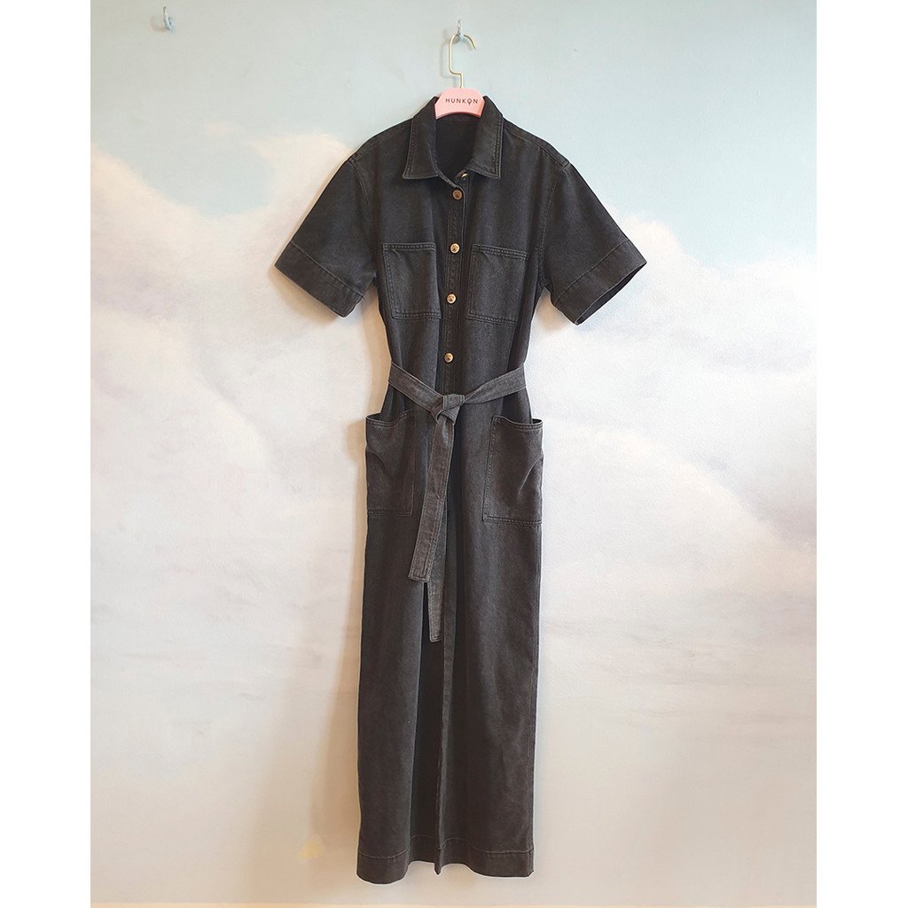 Mette Denim Jumpsuit i Store Plus Size Størrelser