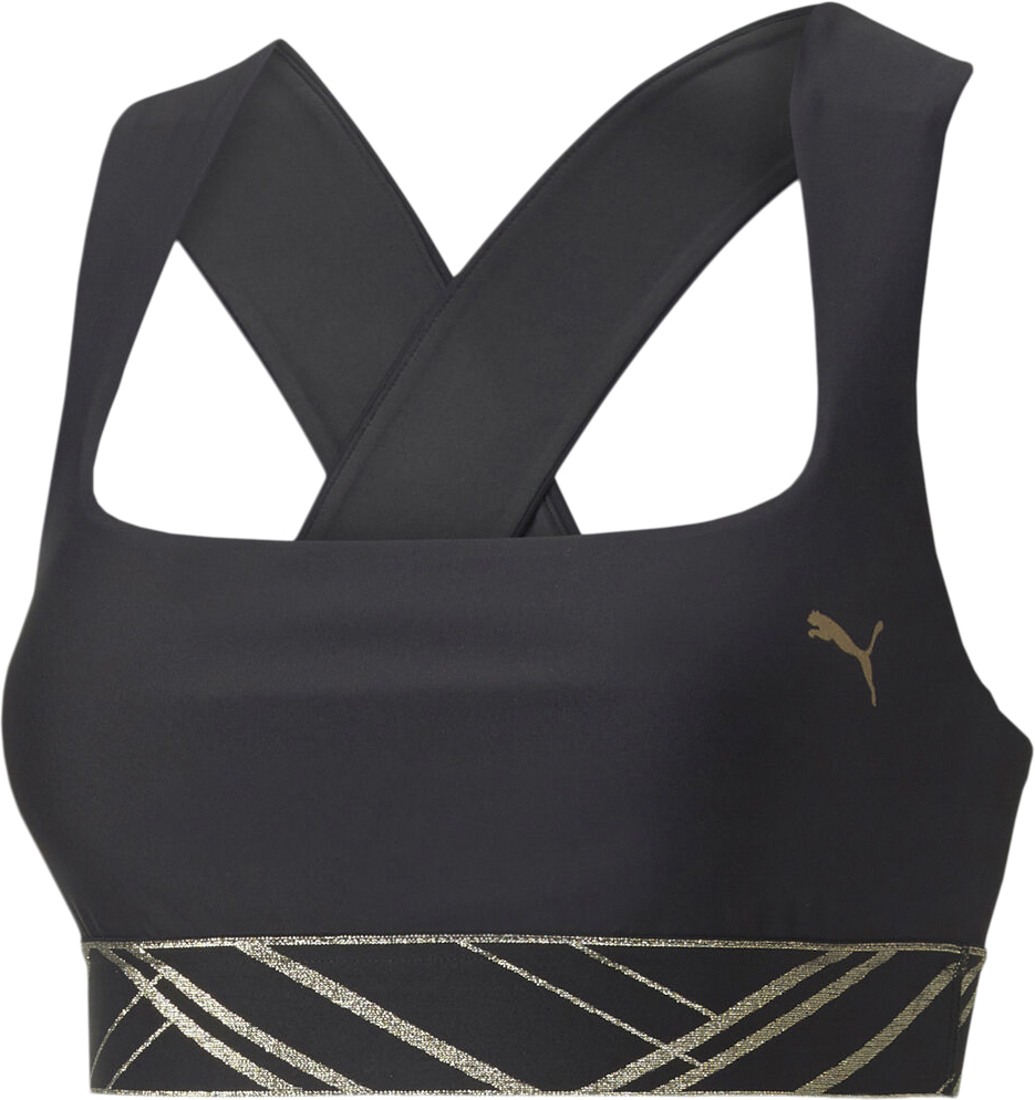 Mid Impact Deco Glam Sports Bh i Store Plus Size Størrelser