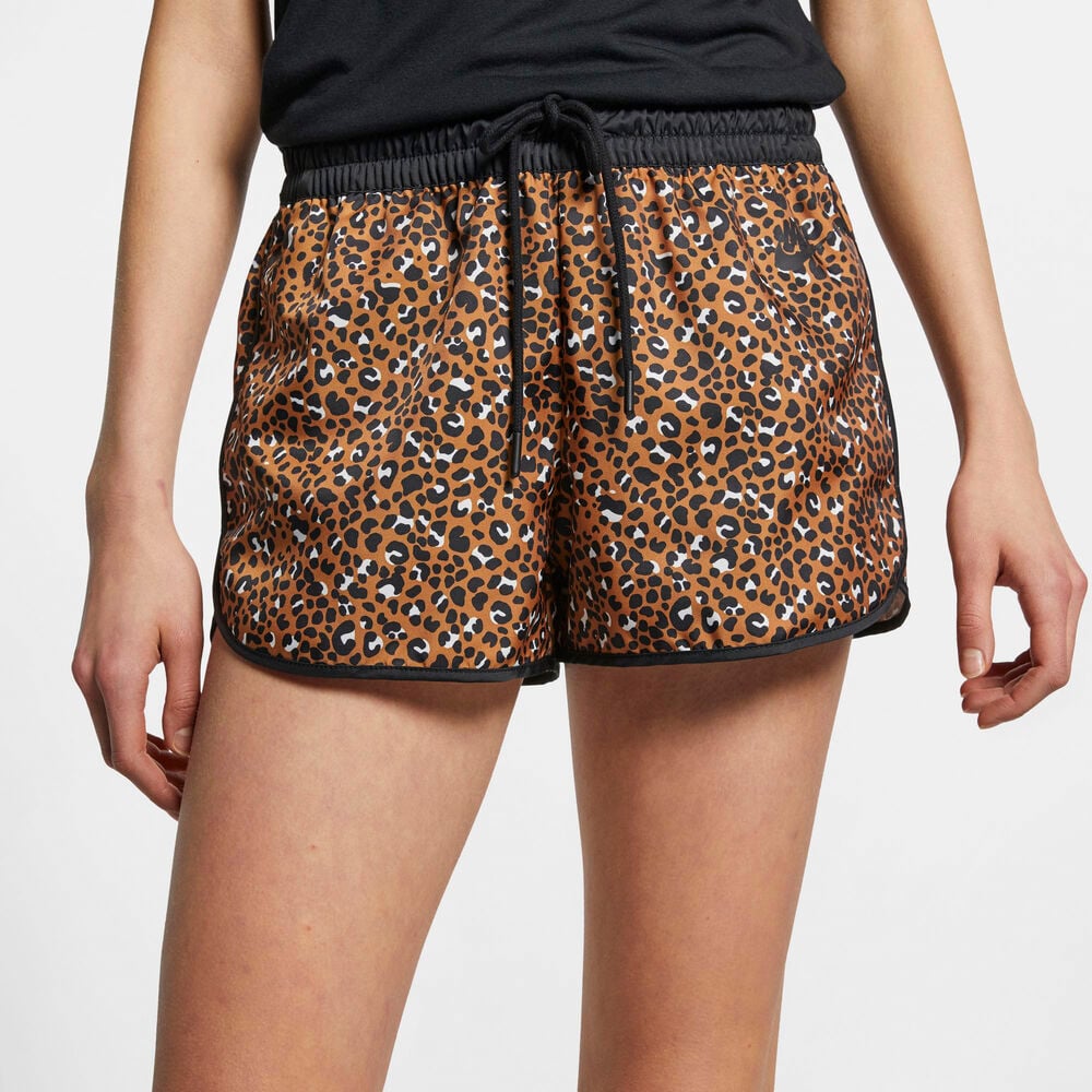 Sportswear Animal Print Woven Shorts i Store Plus Size Størrelser
