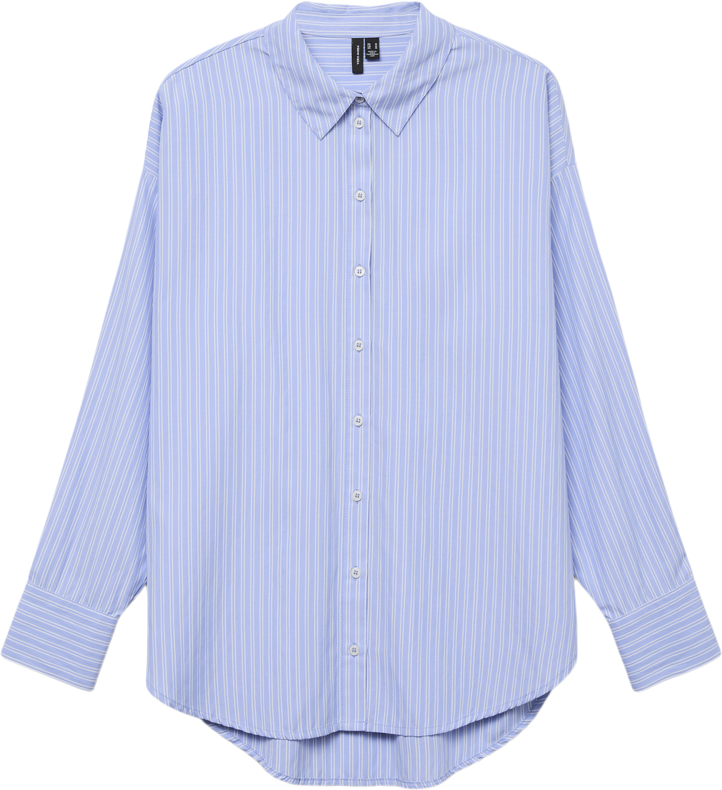 Vmfanni Ls Shirt Wvn Ga Noos i Store Plus Size Størrelser