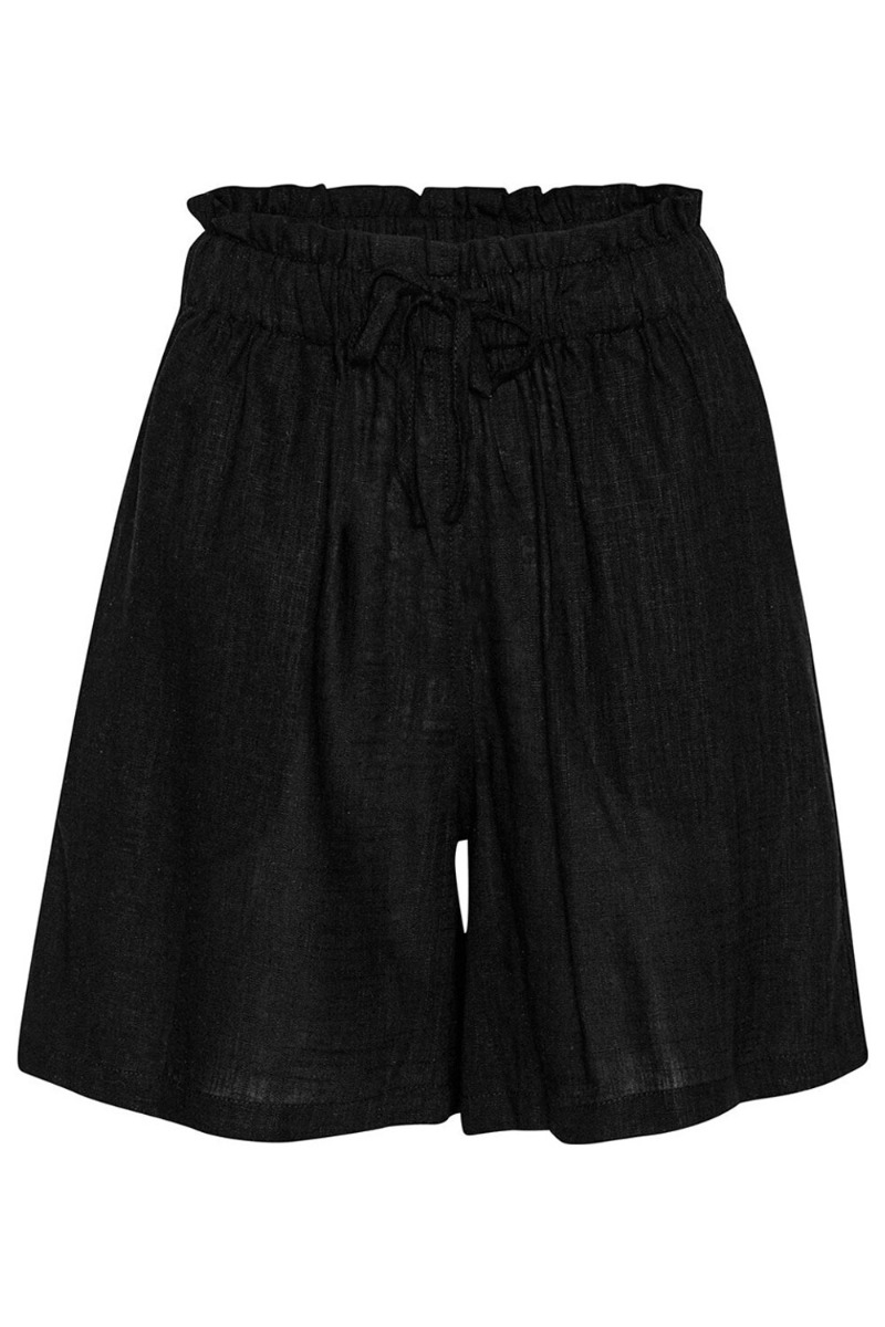 -view Shorts Lerke New Shorts Black i Store Plus Size Størrelser