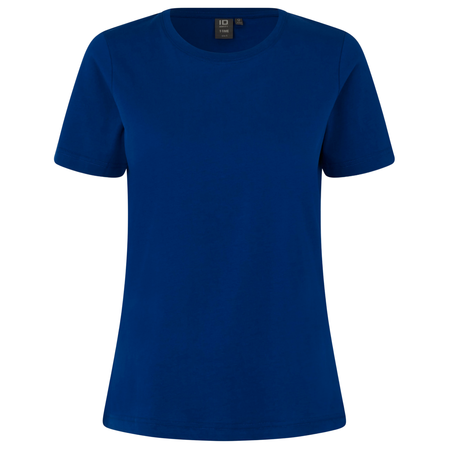 -time Dame  -shirt Kongeblå   i Store Plus Size Størrelser