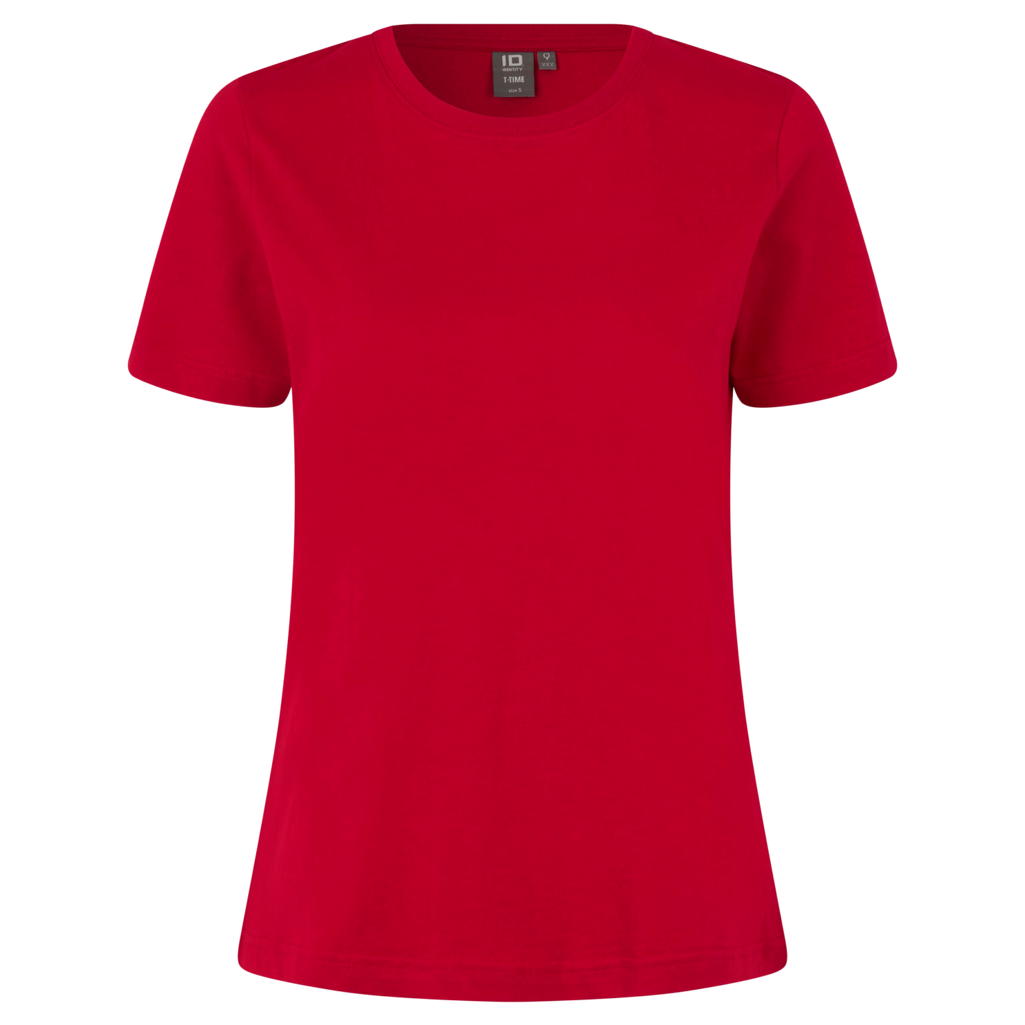 -time Dame  -shirt Rød   i Store Plus Size Størrelser