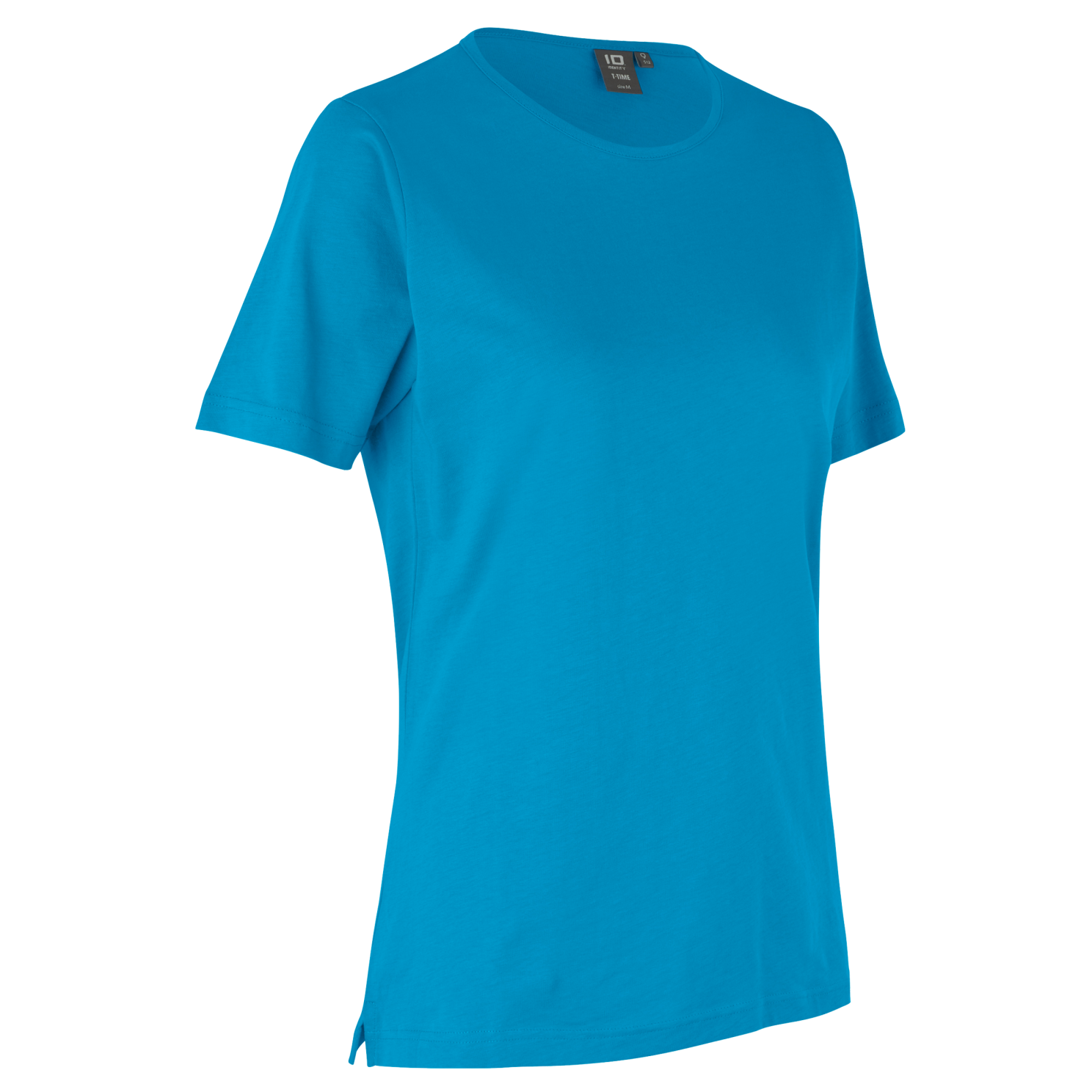 -time Dame  -shirt Turkis    i Store Plus Size Størrelser