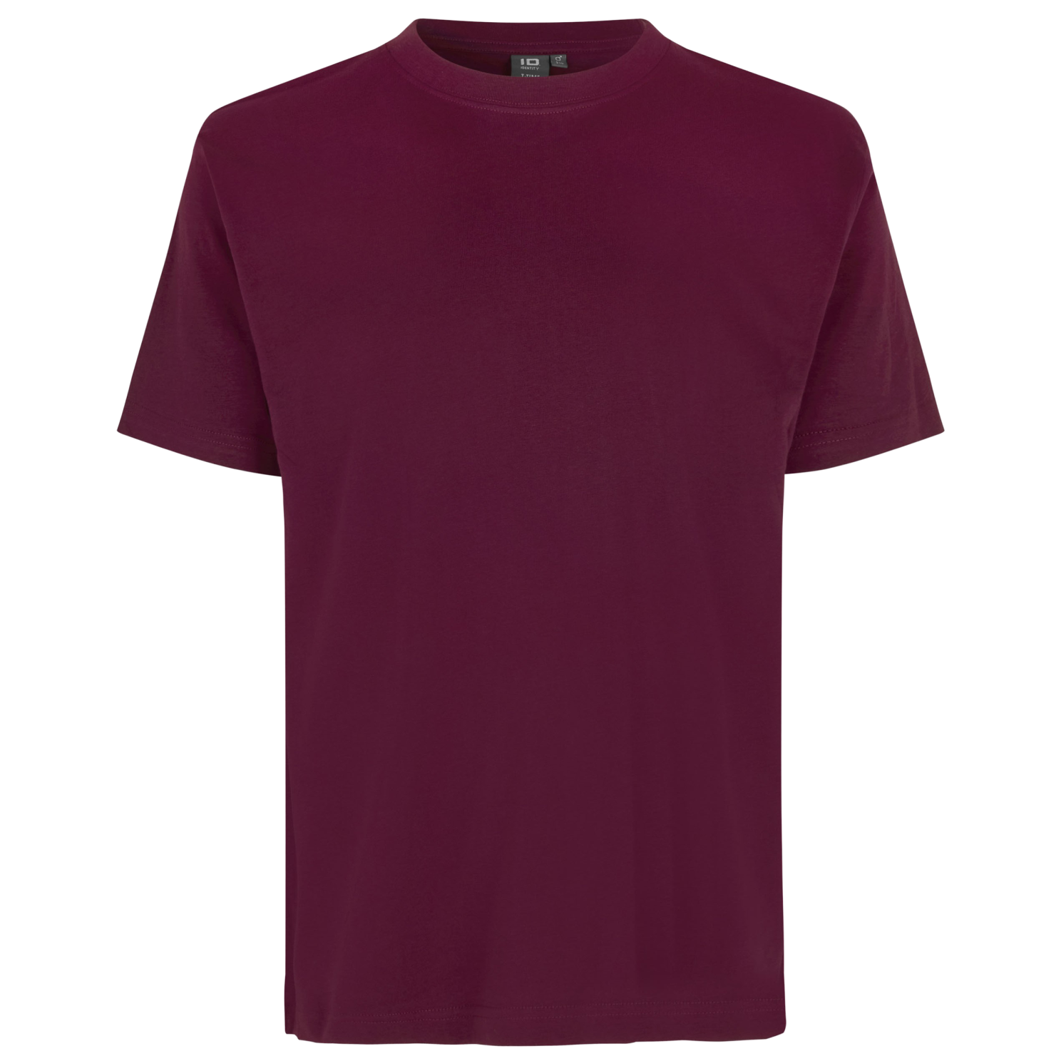 -time Herre  -shirt Bordeaux   i Store Plus Size Størrelser