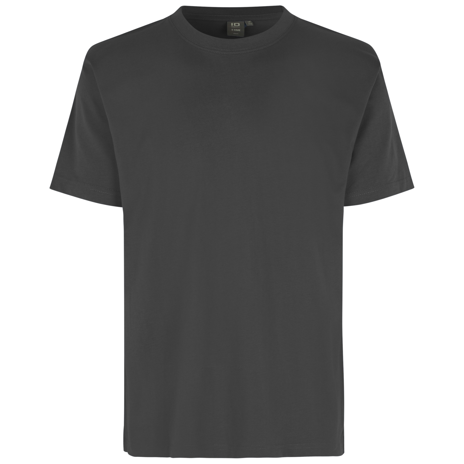 -time Herre  -shirt Koksgrå   i Store Plus Size Størrelser