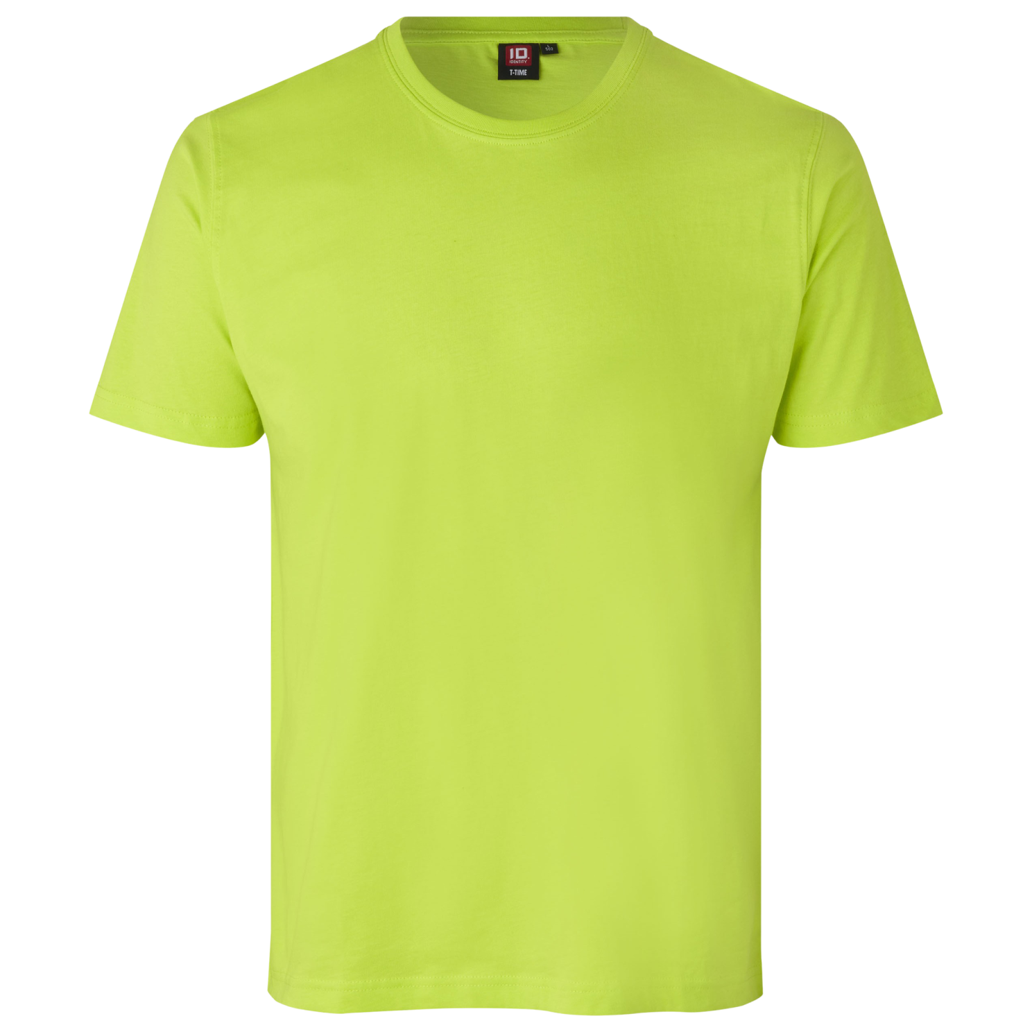 -time Herre  -shirt Lime   i Store Plus Size Størrelser
