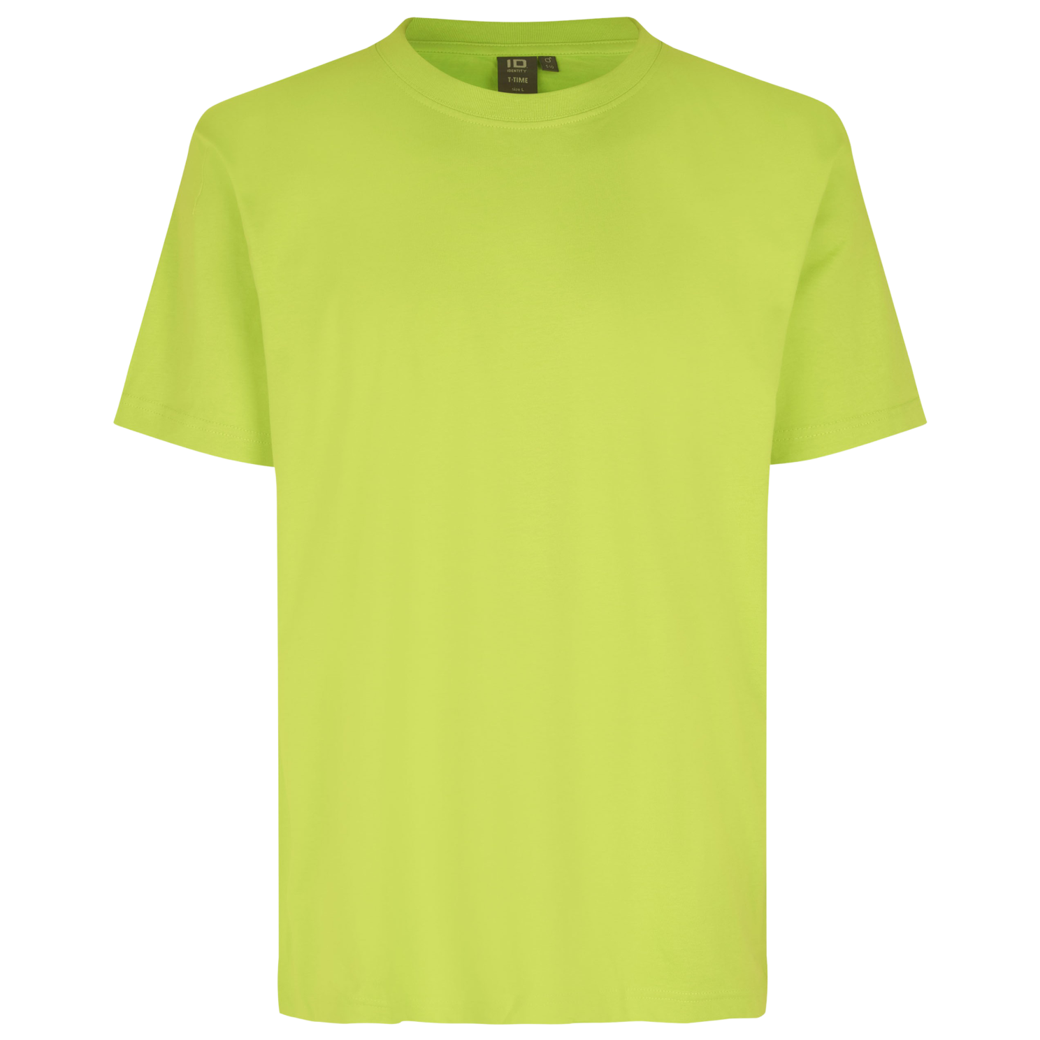 -time Herre  -shirt Lime   i Store Plus Size Størrelser
