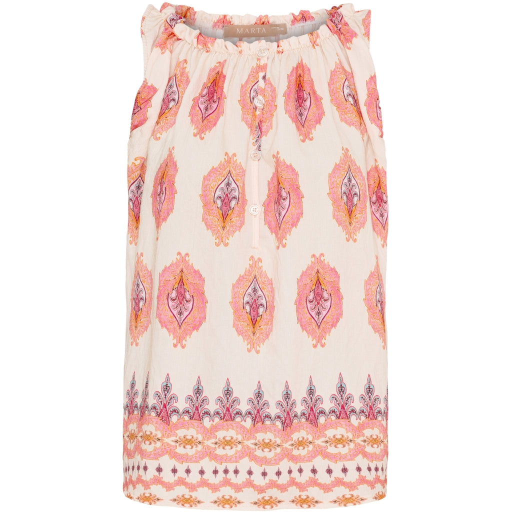 Marta   Chateau Dame Top Mdcsilja Fuxia4160tpi i Store Plus Size Størrelser