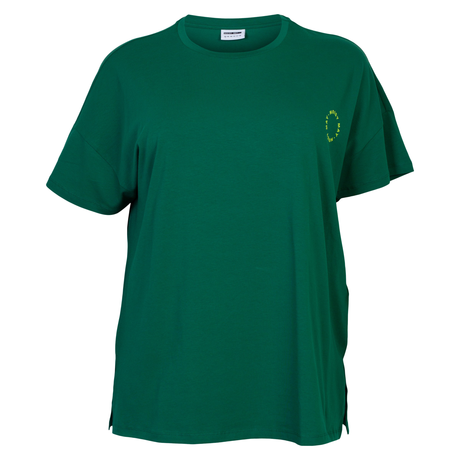 Noisy May Curve Dame  -shirt Plus Size Evergreen Logo Wild 50 i Store Plus Size Størrelser