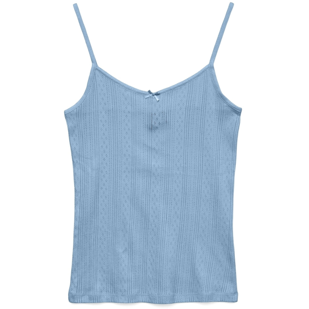 Ver Moda Dame Top Vmlisa Airy Blue i Store Plus Size Størrelser