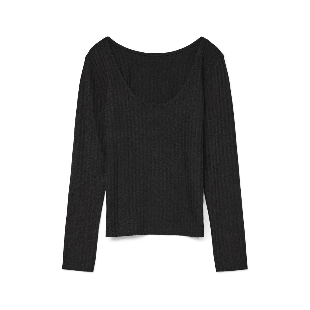 Vero Moda Dame Bluse Vmbritt Black i Store Plus Size Størrelser
