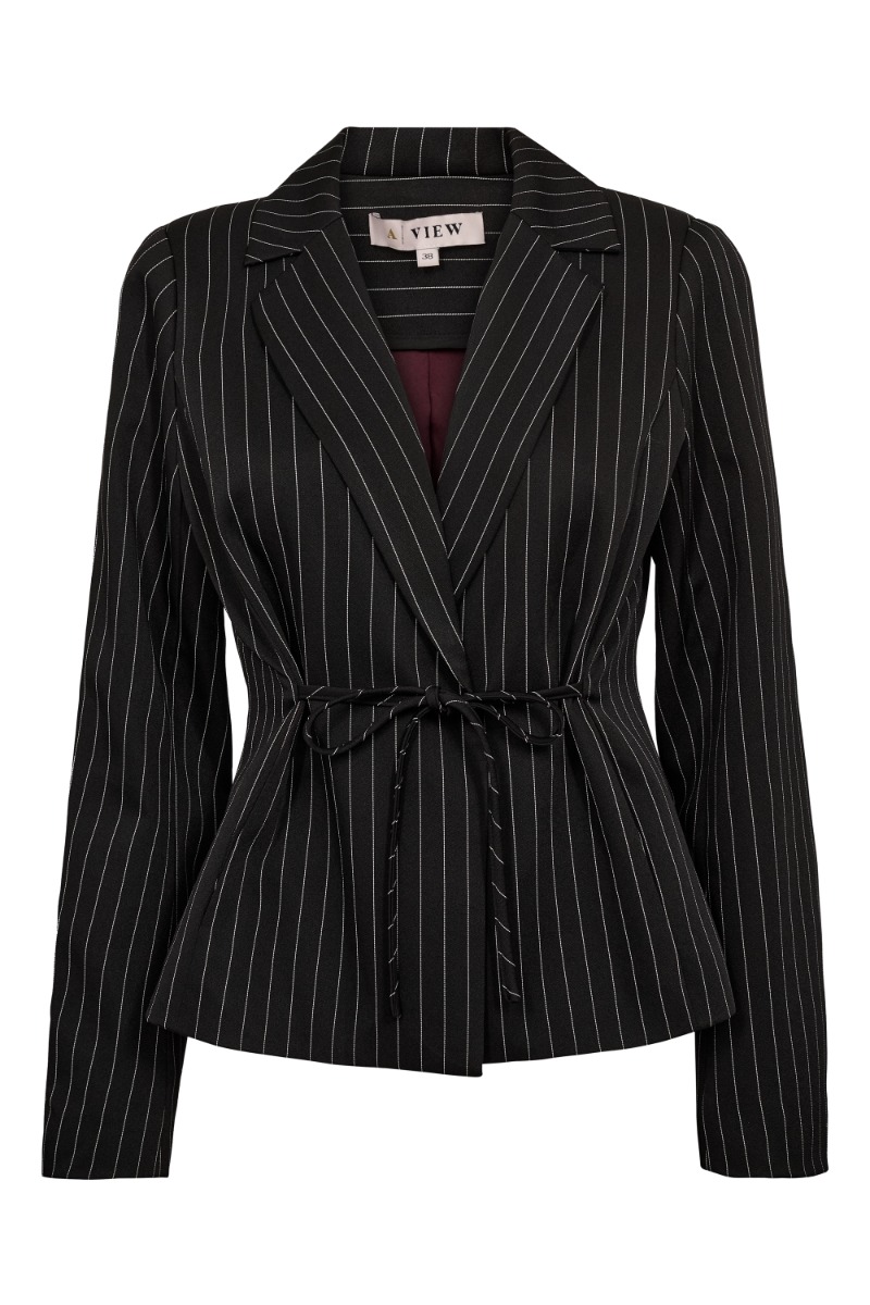 -view Blazer Anity Blazer Black i Store Plus Size Størrelser