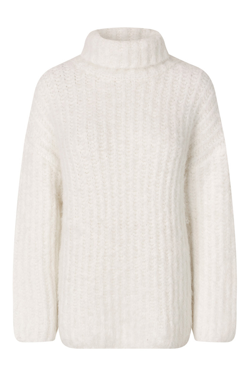 -view Strik Orchid Knit White i Store Plus Size Størrelser