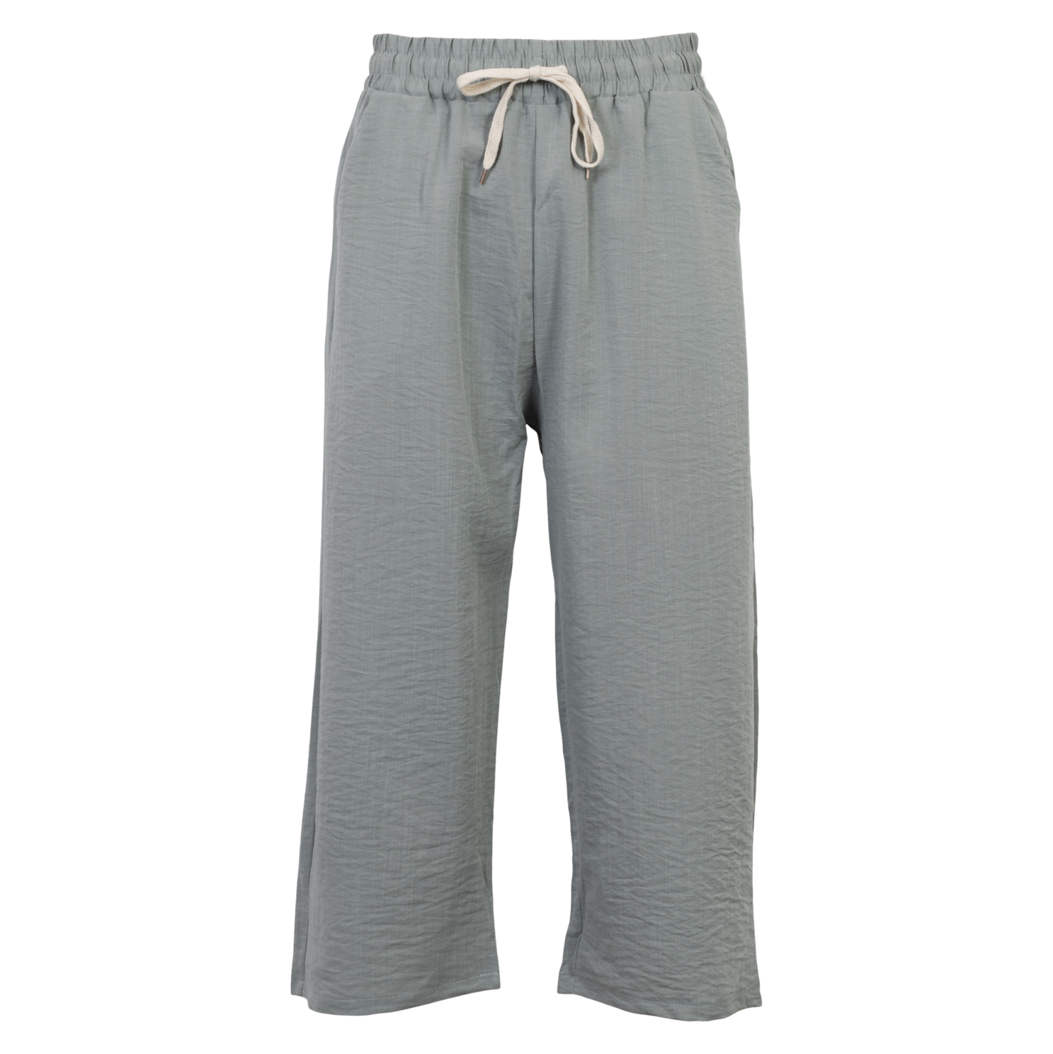 Anyway Dame Capri Bukser i Mint - Komfortabel Plus Size