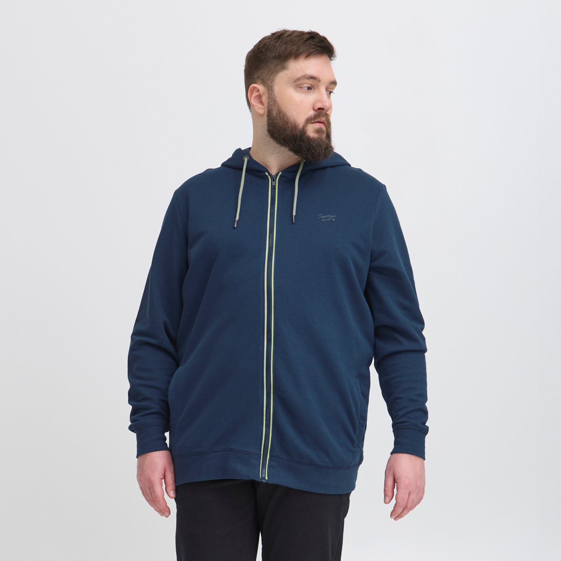 Blend Herre Hættetrøje Dress Blues    i Store Plus Size Størrelser