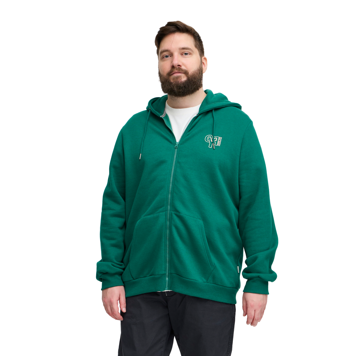 Blend Herre Hættetrøje Plus Size Evergreen    i Store Plus Size Størrelser