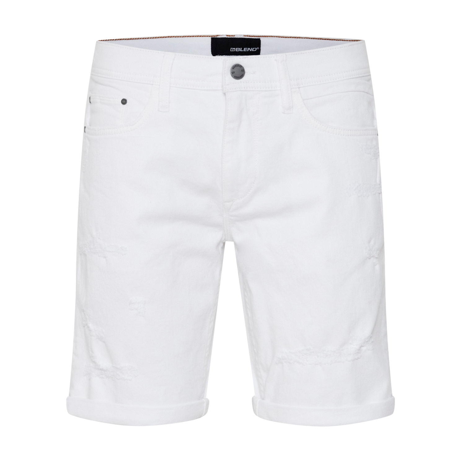 Blend Herre Shorts Denim White   i Store Plus Size Størrelser