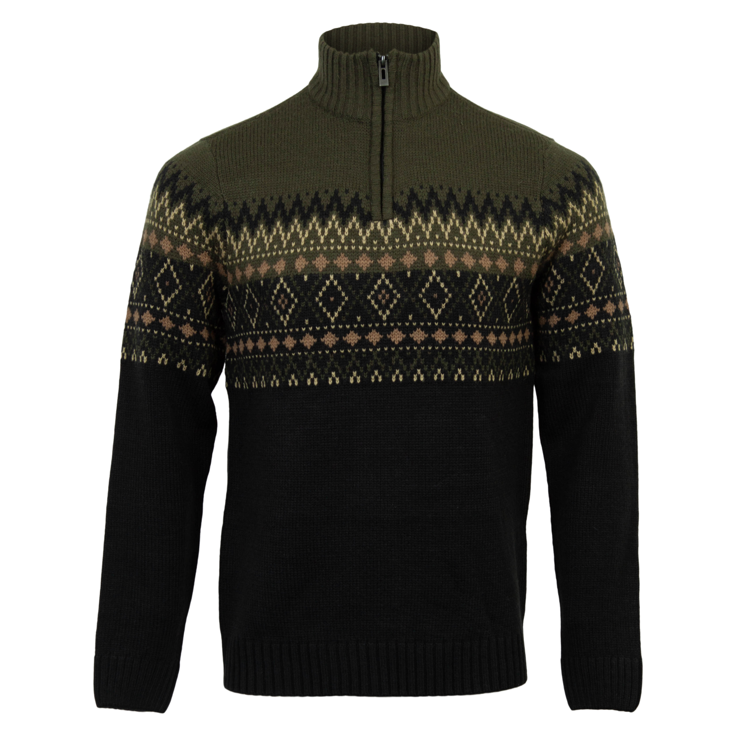 Blend Herre Striktrøje   Uldmix Black   i Store Plus Size Størrelser
