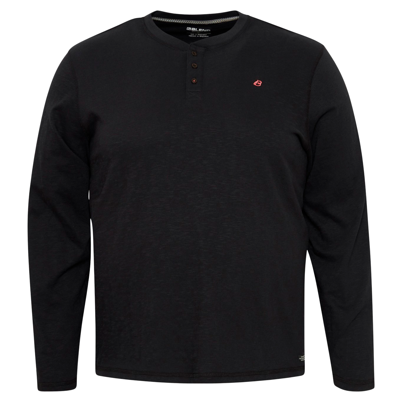 Blend Herre Striktrøje Plus Size Black    i Store Plus Size Størrelser