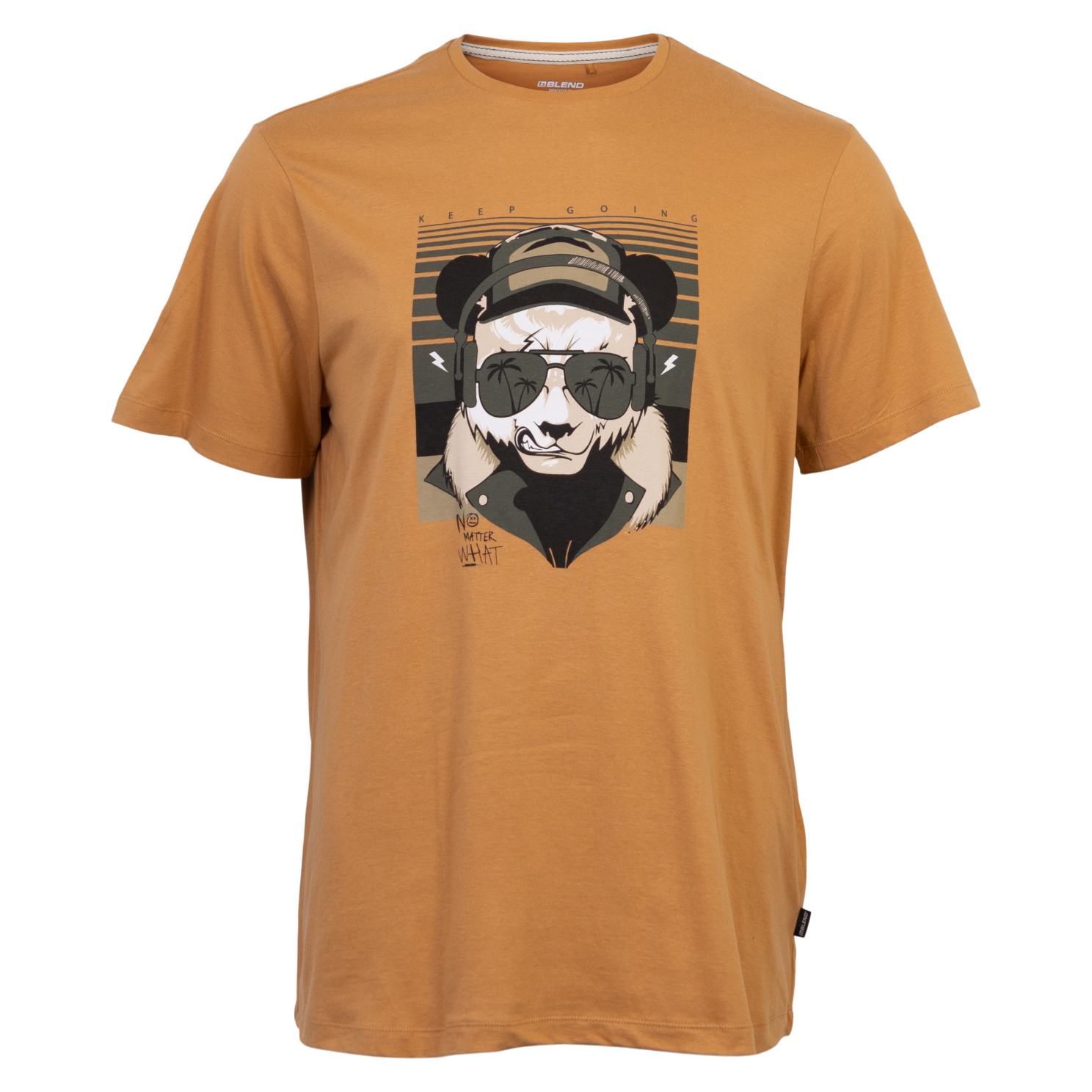 Blend Herre  -shirt Brown Sugar    i Store Plus Size Størrelser