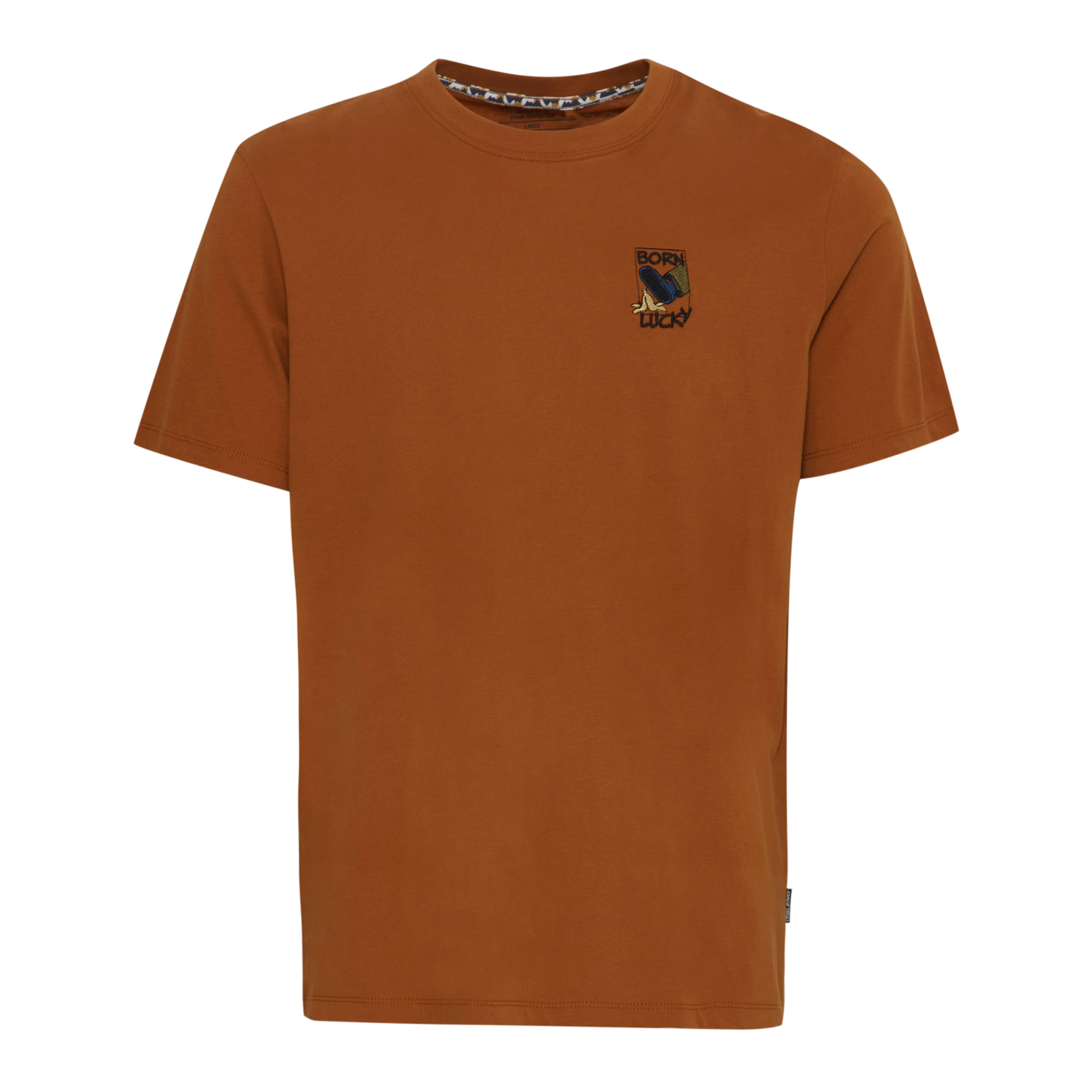 Blend Herre  -shirt Plus Size Caramel Cafe    i Store Plus Size Størrelser
