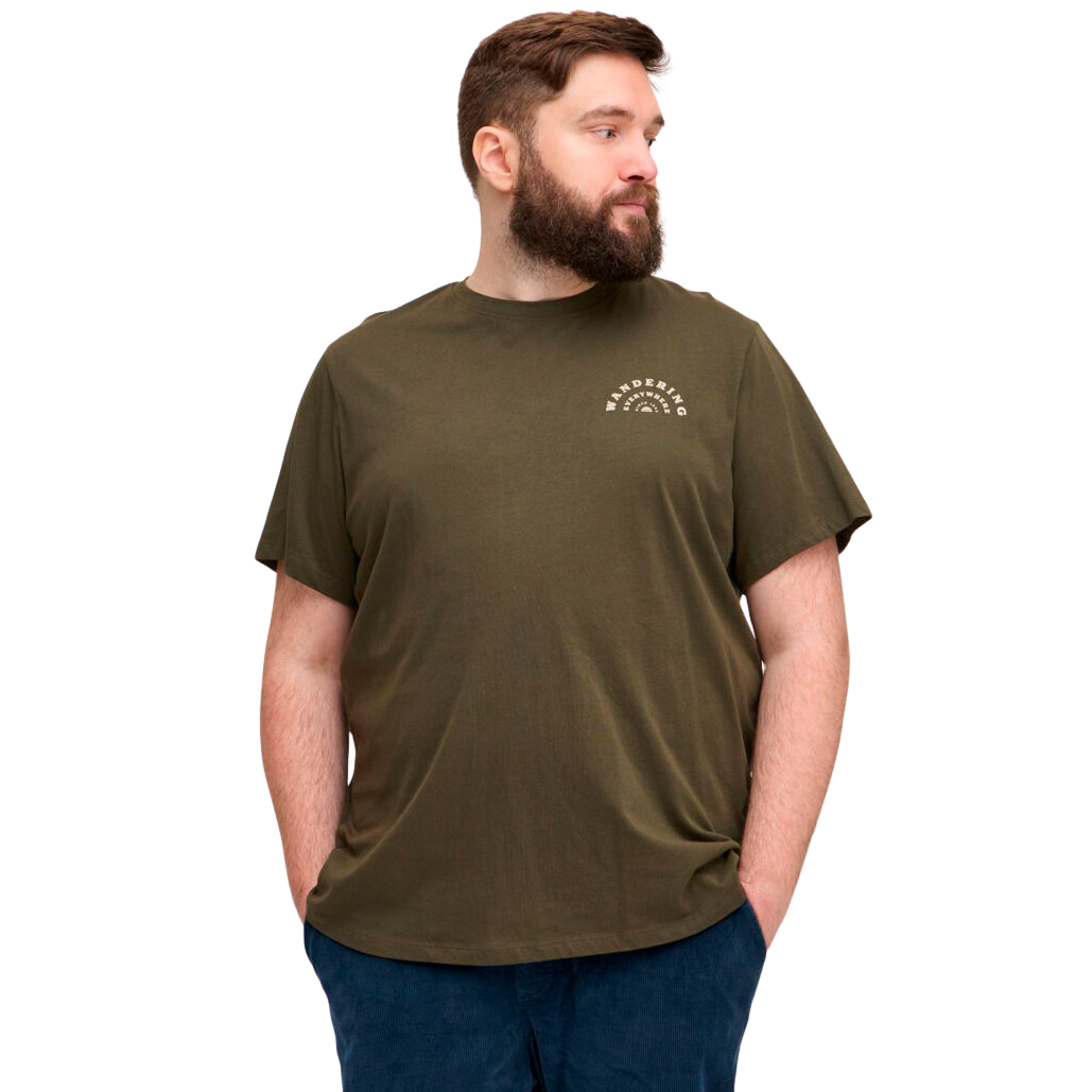 Blend Herre  -shirt Plus Size Forest Night    i Store Plus Size Størrelser